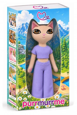 Игрушка Кошка Амелия purrmurrme в одежде Purrmurrme — фото крупным планом